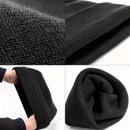 Plain Knit Beanie Hat, Unisex Winter Warm Ski Cap, One Size, Black