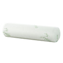 Memory Foam Neck Roll Pillow with Bamboo Cover, Cervical Support Bolster Cushion