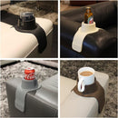 Couch Coaster Drink Holder for Sofa Armrest and Lounger, Spill-Resistant Cup Holder, Mocha Brown
