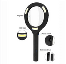 LED Magnifying Glass with COB Light, 250 Lumens Glass Lens and Ergonomic Handle