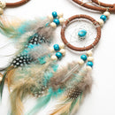 Handmade Dream Catcher with Feathers, Bohemian Wall Hanging Wind Chime Decor