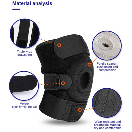 Knee Brace Support Sleeve for Compression and Joint Stability