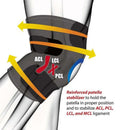 Knee Brace Support Sleeve for Compression and Joint Stability