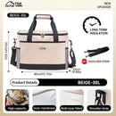 Portable Insulated Cooler Bag for Camping and Picnics, Durable Thermal Storage Tote, Blue