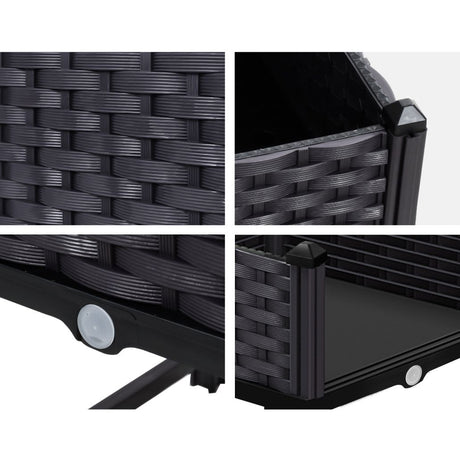 Raised Garden Bed Planter Box 40 x 40 x 23 cm, PP Growing Container for Herbs and Vegetables