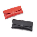 3-Piece PU Leather Eyeglass Case Set, Soft Protective Pouches for Sunglasses and Reading Glasses, Black