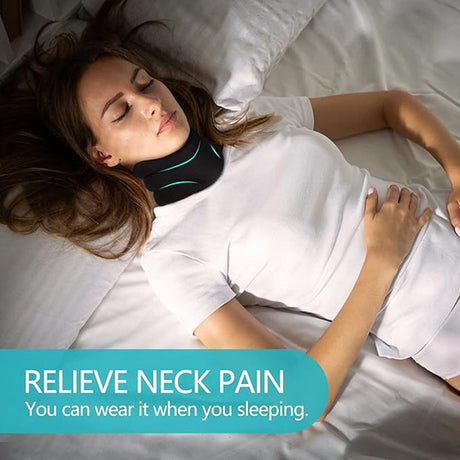 Adjustable Neck Brace with V-Shape Design, Cervical Spine Support for Posture and Pain Relief