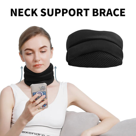 Adjustable Neck Brace with V-Shape Design, Cervical Spine Support for Posture and Pain Relief