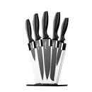 7-Piece Kitchen Knife Set with Sharpener, Stainless Steel Non-Stick Blades