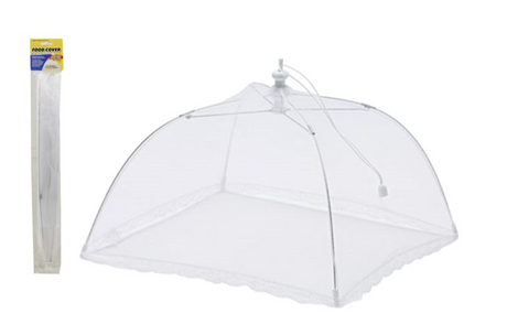 15 Inch Mesh Food Cover, Collapsible Lace Tent for BBQ and Kitchen Insect Protection