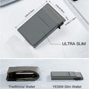 Ultra-Slim Pop-Up Card Holder Wallet with RFID Blocking, Black Wallet and Black Card Holder