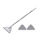 Adjustable Triangle Cleaning Mop with 119 cm Handle, Rotating Head Wall Window and Ceiling Cleaner