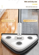 Adjustable Triangle Cleaning Mop with 119 cm Handle, Rotating Head Wall Window and Ceiling Cleaner