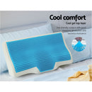 Memory Foam Cervical Pillow with Cool Gel, Contour Neck Support Sleeping Pillow