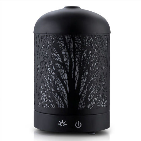 Black Aroma Diffuser 160 ml, Ultrasonic Aromatherapy Humidifier