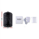 Black Aroma Diffuser 160 ml, Ultrasonic Aromatherapy Humidifier