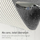 Quick-Dry Non-Slip Bathroom Mat 40 x 60 cm, Soft Loofah-Style Shower Rug, Gray