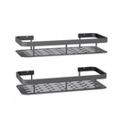 2 Pack Bathroom Wall Shelf Storage Racks, 30 x 13 x 5 cm, Black