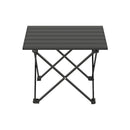 Folding Camping Table 40 cm, Roll-Up Aluminum Picnic BBQ Outdoor Table