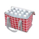 2 Pack Insulated Picnic Lunch Bags, Checkered Thermal Food Storage Totes, Green