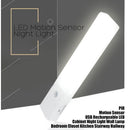 EL608 Rechargeable LED Night Light, Infrared Motion Sensor Wall Lamp, Cool White
