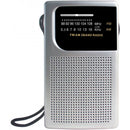 AM/FM Pocket Radio with Built-In Speaker and Earphone Socket
