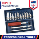 13-Piece Precision Hobby Knife Set, Multi-Function Craft and Exacto Style Cutting Tools