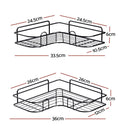 2 Pack Bathroom Corner Shelf Storage Racks