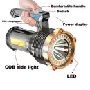1200 Lumen USB Rechargeable LED Flashlight, Super Bright Hand Torch