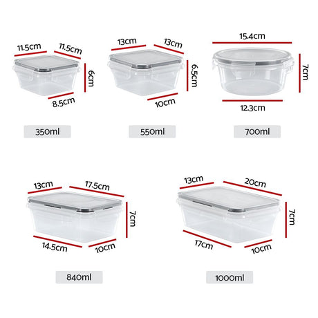 16-Piece Cereal Dispenser and Food Storage Container Set