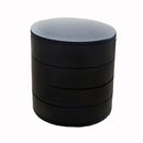2 Pack Rotating Jewellery Storage Boxes, 4-Layer Dustproof Organizer Cases, Black Nordic Style