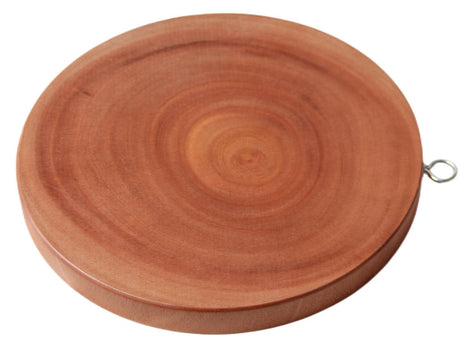 Round Wooden Chopping Board, 30 cm Natural Hardwood Kitchen Cutting Board