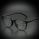 Progressive Multifocal Reading Glasses Blue Light Blocking Computer Glasses Black-Red Strength 4.0