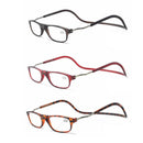 Smart Reading Glasses with Magnet Brown +2