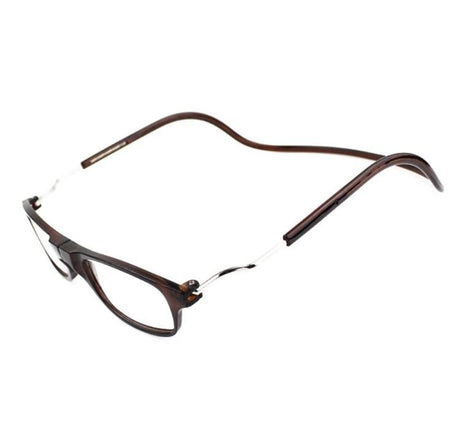 Smart Reading Glasses with Magnet Brown +3.5
