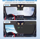 600D Snow Fropcs Windshield Cover Extra Large 180x110cm windproof Fropcs Protection compatible with Trucks