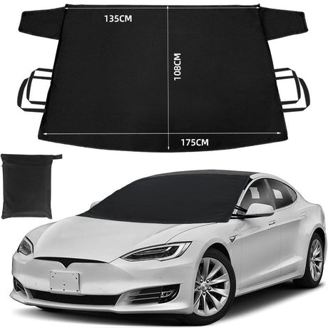 600D Snow Fropcs Windshield CoverV 108x175cm windproof Fropcs Protection Designed for Tesla