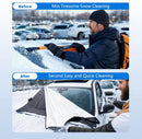 600D Snow Fropcs Windshield CoverV 108x175cm windproof Fropcs Protection Designed for Tesla