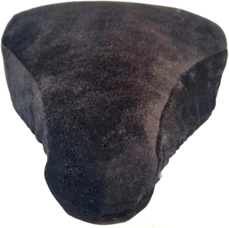 Bicycle Saddle Cover Fleece Seat Cushion Black, 21-27 cm
