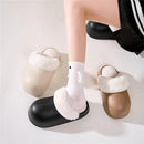 Womens Winter Slippers Waterproof Removable Lining Black, Size 36-37, 23 cm