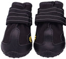Dog Shoes Adjustable Paw Protectors Black, 7.5 x 6.5 cm