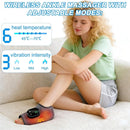 Foot Massager with Heat and Vibration Cordless Rechargeable Compression Wrap Grey