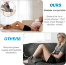 Foot Massager with Heat and Vibration Cordless Rechargeable Compression Wrap Grey