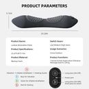 Lumbar Cushion 3 in 1 Massage and Heating Support USB Dark Gray