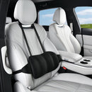 Car Lumbar Support Cushion Height Adjustable with Straps Black, 40 x 19 x 8 cm