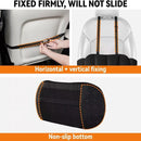 Car Lumbar Support Cushion Height Adjustable with Straps Black, 40 x 19 x 8 cm