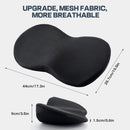 Car Seat Cushion Memory Foam Wedge for Lower Back Support Black, 44 x 23.5 x 9.5 cm