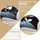 Car Seat Cushion Memory Foam Wedge for Lower Back Support Black, 44 x 23.5 x 9.5 cm