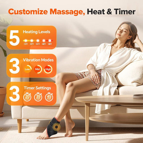 Foot Massager with Heat for Blood Circulation and Reflexology
