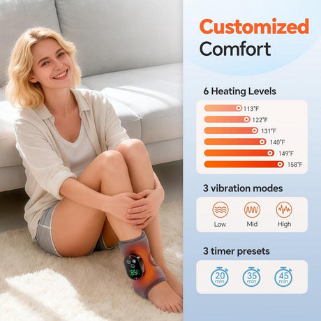 Foot Massager with Heat for Blood Circulation and Reflexology